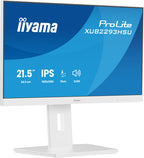 Iiyama MONITOR IYAMA PROLITE, 21,5 PULAGADS, 54,5 CM, IPS PANEL TECHNOLOGY LED, 1920X1080, 100 HZ, MATE BLANCA - imagen 1