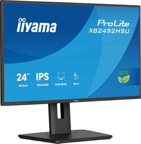 Iiyama MONITOR IYAMA PROLITE XB2492HSU-B1, 61 CM (24"), 1080 X 1920 PIXELES, QUAD HD, LED, 3 MS, NEGRO - imagen 2