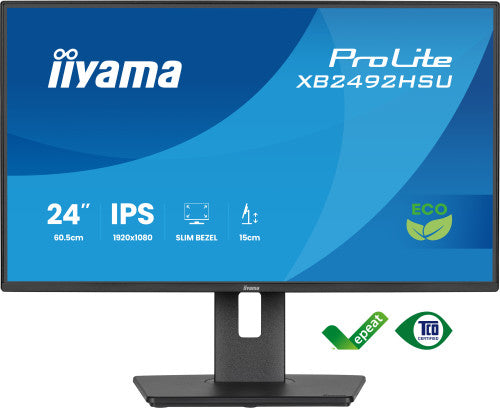 Iiyama MONITOR IYAMA PROLITE XB2492HSU-B1, 61 CM (24"), 1080 X 1920 PIXELES, QUAD HD, LED, 3 MS, NEGRO - imagen 3