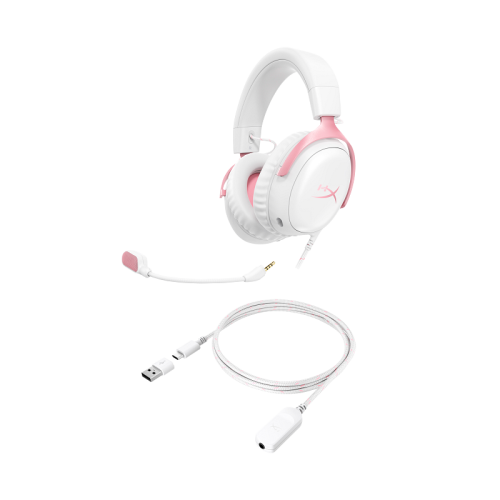HyperX HP HYPERX CLOUD III WHITE-PINK - GAMING HEADSET - 9W1Q4AA - imagen 2