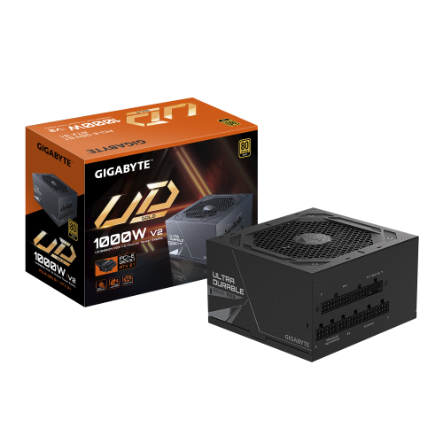 GIGABYTE UD1000GM PG5 V2 Fuente de Alimentación – PCIe Gen 5.1, 80 PLUS Gold, Diseño completamente modular, Ventilador de 120 mm, Compatible con ATX 3.1, Enchufe EU - imagen 1