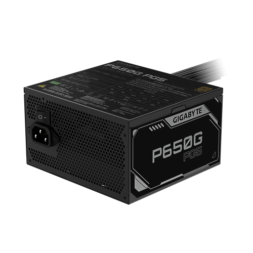 GIGABYTE P650G PCIE 5.1 Fuente de alimentación – PCIe 5.1, 80 PLUS Silver, ventilador de 120mm, compatible con ATX 3.1, enchufe EU - imagen 3