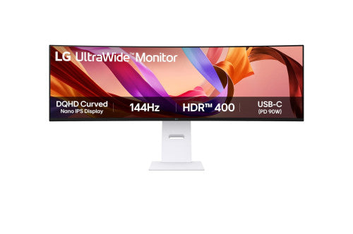 Imagen de LG 49U950A-W pantalla para PC 124,5 cm (49") 5120 x 1440 Pixeles Dual QHD LED Negro, Blanco
