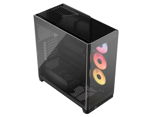 Corsair 4500X LX-R RGB Tempered Glass Mid-Tower, Black Midi Tower Negro - imagen 1