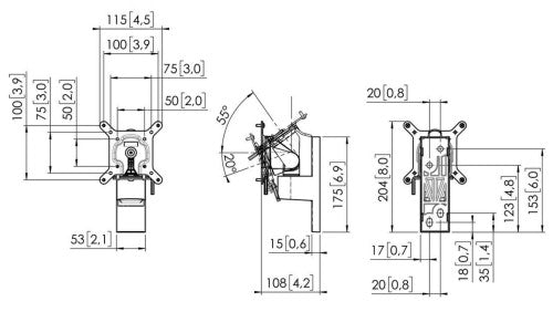 VOGELS SOPORTE (MOMO2116S) MONITOR ARM MOTION WHITE - imagen 2