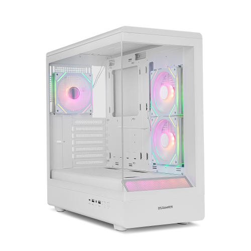 NOX CAJA HUMMER SIGNAL | SEMITORRE FRAMELESS ARGB BLANCO - imagen 1