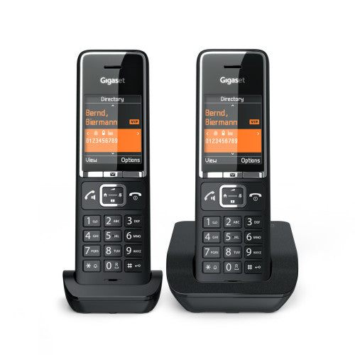 Gigaset COMFORT 550 duo Teléfono analógico Identificador de llamadas Negro - imagen 2