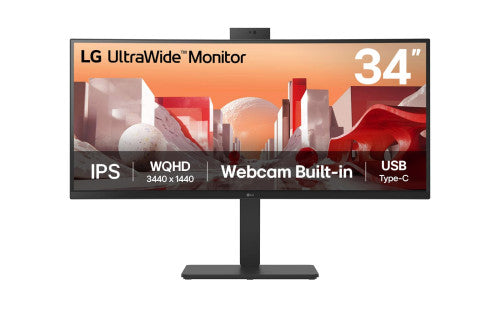 Imagen de LG 34BA85QE-B pantalla para PC 86,4 cm (34") 3440 x 1440 Pixeles Wide Quad HD LCD Negro
