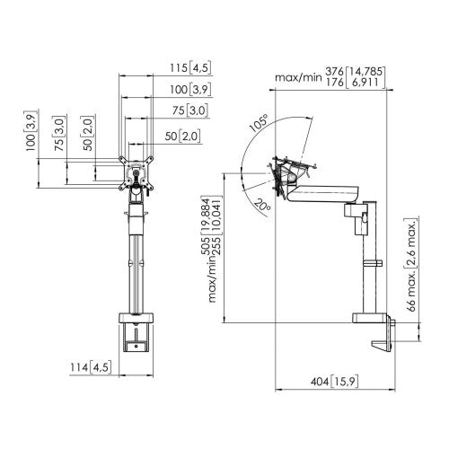 VOGELS SOPORTE (MOMO2127B) MONITOR ARM MOTION BLACK - imagen 2