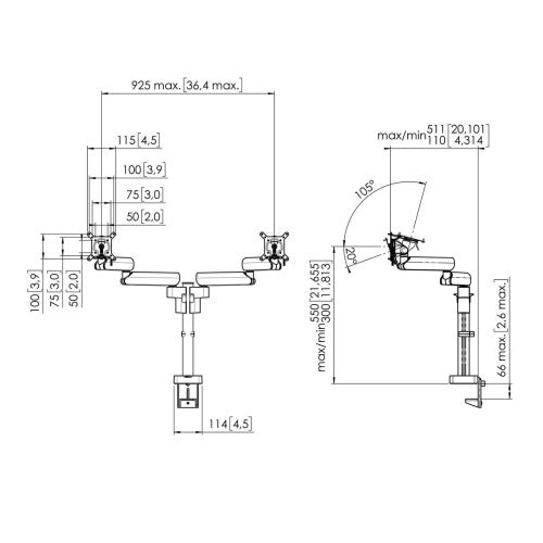 VOGELS SOPORTE (MOMO2237B) MONITOR ARM MOTION BLACK - imagen 3