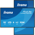 Iiyama MONITOR TACTIL IIYAMA 50" 3840X2160, UHD VA, 500CD/M2, HORIZ VERT,FAILOVER,MM 2X 10W, HDMI 3X, DP, DP-OUT, USB 2.0 X2, WIFI, LAN, MEDIA PLAY USB, LAN / RS232C, IISIGNAGE2, IISHARE, IICONTROL ANDROID 11, PC-SLOT SDM-L, 24/7, VESA 400X400 (LH5075UHS - imagen 1