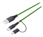 EgoGear SCH10-XX-GN cable USB 3 m USB A USB C Negro, Verde - imagen 2