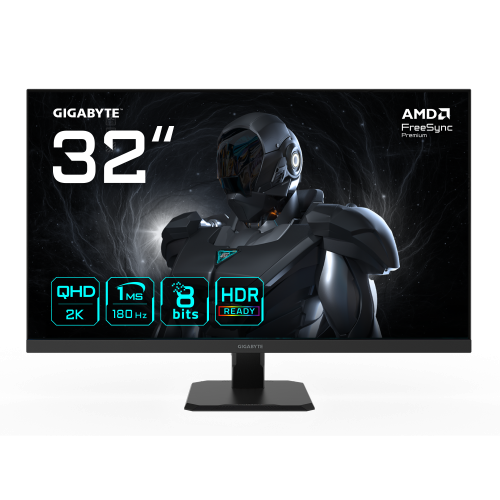 GIGABYTE GS32QA Monitor Gaming 32” QHD - 2560 x 1440, 180Hz, 1ms, 300 cd/m², FreeSync Premium, HDR Ready, HDMI 2.0, DisplayPort 1.4 - imagen 1