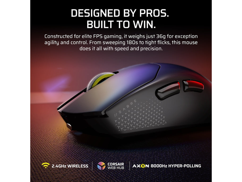Corsair RATON CORSAIR SABRE V2 PRO NEGRO CH-931G000-WW - imagen 2