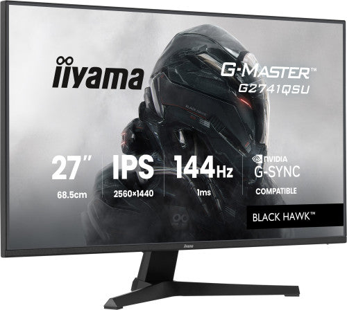 Iiyama MONITOR IIYAMA 27 PULGADAS RESOLUCION WQHD (2560X1440), PANEL IPS, 1 MS (MPRT), 75 HZ, BRILLO 250, CONTRASTE 1000:1, HDMI, DISPLAYPORT, USB HUB, ALTAVOCES 2, FLICKER-FREE, LOW BLUE LIGHT, FREE SYNC, MODOS DE JUEGO PREDEFINIDOS Y PERSONALIZADOS - imagen 3