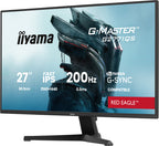 Iiyama MONITOR IIYAMA 27 PULGADAS RESOLUCION QHD (2560X1440), PANEL IPS, 1 MS (MPRT), 200 HZ, BRILLO 400, CONTRASTE 1000:1, HDMI, DISPLAYPORT, USB HUB, ALTAVOCES 2, FLICKER-FREE, LOW BLUE LIGHT, FREE SYNC PREMIUM, BLACK TUNER - imagen 2