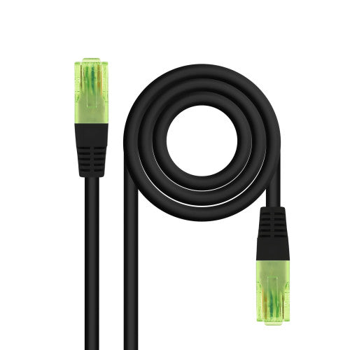 Nanocable Cable de Red Latiguillo RJ45 CAT.6 UTP AWG26 CCA, Negro, 3 m - imagen 1