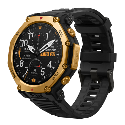 Amazfit T-Rex 3 Pro 3,81 cm (1.5") AMOLED 48 mm Digital 480 x 480 Pixeles Pantalla táctil Oro Wifi GPS (satélite)