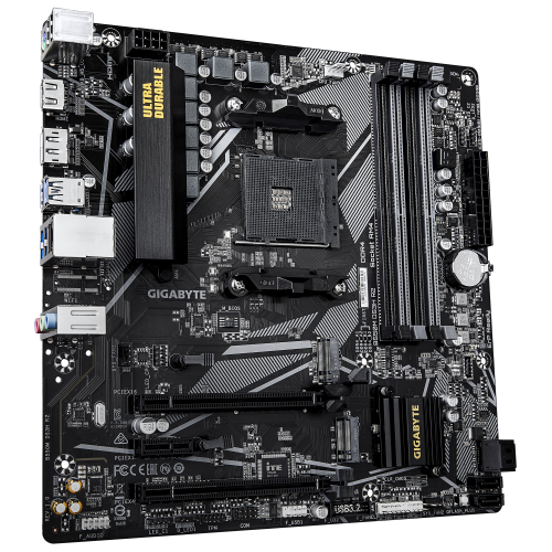 GIGABYTE B550M DS3H R2 Placa base - Procesadores AMD Ryzen 5000, VRM de 5+3 fases, hasta 4733 MHz DDR4 (O.C.), 1x M.2 PCIe 4.0 + 1x M.2 PCIe 3.0, LAN 1 GbE, USB 3.2 Gen 1 - imagen 3