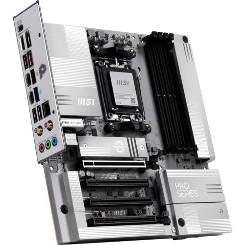 MSI PLACA MSI PRO B850M-A WIFI PZ,AMD,AM5,B850,4DDR5,256GB,1HDMI+1DP,4SATA3+2M.2,5G LAN,6USB3.2,MATX - imagen 2