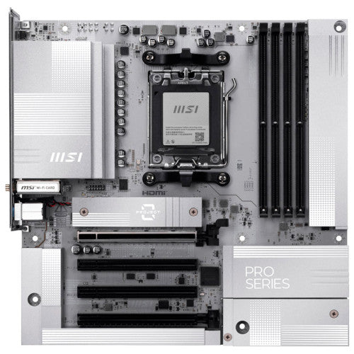 MSI PLACA MSI PRO B850M-A WIFI PZ,AMD,AM5,B850,4DDR5,256GB,1HDMI+1DP,4SATA3+2M.2,5G LAN,6USB3.2,MATX - imagen 3