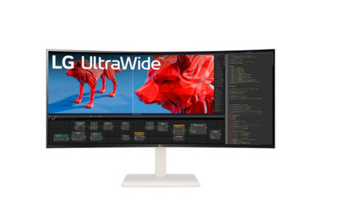 LG MONITOR LG, 38 PULGADAS, 38BR85QC-W, 96,5 CM, 3840 X 1600 PIXELES, ULTRAWIDE QUAD HD+, LCD, 1 MS, BLANCO - imagen 1