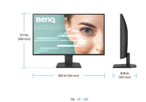 BenQ MONITOR BENQ GW2790C (9H.LNPLB.QBE) 27” 1080P FHD 144HZ IPS EYE-CARE, USB-C, CERTIFICADO TUV - imagen 3