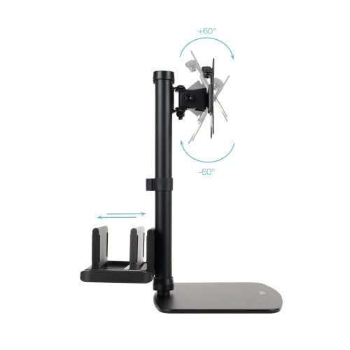 TOOQ SOPORTE MESA PANT.GIRA INCLI+MINI CPU,17-27",NEGRO - imagen 3