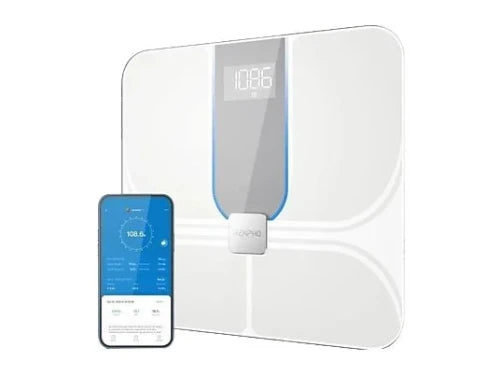 RENPHO ELIS ASPIRE C - SMART WIFI BODY SCALE - ITO - 3AAA - 11X11X1IN/28X28X2.5CM - WHITE