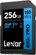 LEXAR 256GB PROFESSIONAL 800X PRO SDXC UHS-I CARDS, UP TO 150MB/S READ 45MB/S WRITE C10 V30 U3 - imagen 3