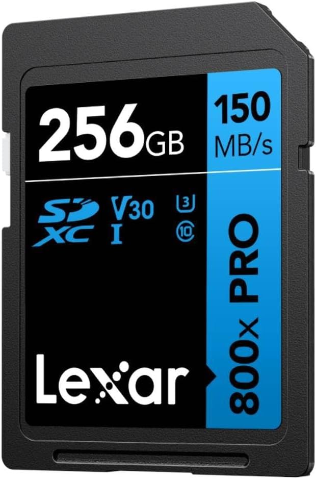LEXAR 256GB PROFESSIONAL 800X PRO SDXC UHS-I CARDS, UP TO 150MB/S READ 45MB/S WRITE C10 V30 U3 - imagen 3