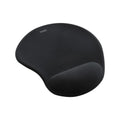 TooQ Alfombrilla para ratón ergonómica con reposamuñecas de gel, Negro - imagen 1