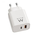 Ewent Cargador Rápido GaN de 20W USB-C PD y USB-A QC, Diseño Compacto - imagen 1