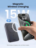 UGREEN 10000MAH MINI MAGNETIC WIRELESS 30W POWER BANK - imagen 2