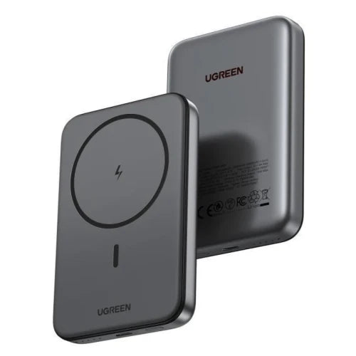 UGREEN 10000MAH MAGNETIC WIRELESS POWER BANK SPACE GRAY - imagen 1