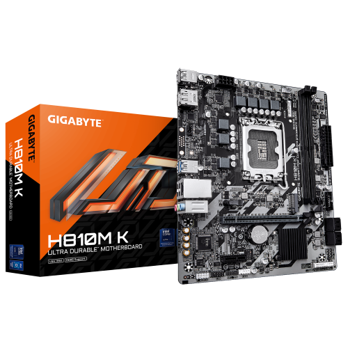 Gigabyte PLACA GIGABYTE H810M K,INTEL,1851,H810,2DDR5,128GB,HDMI+DP,4SATA6+1M.2,GBLAN,3USB3.2,MATX - imagen 1