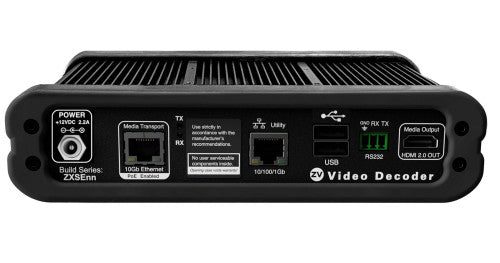KRAMER AV OVER IP Z4K-XSE DECODER, 10GB/COPPER. POE. SUPPORTS HDMI, DUAL USB-B PORTS. RS232. COMPATIBLE WITH ANY Z4K ENCODER.- ZYPER4K-XSE_COPPER_DECODER (Z4KC2XS-D)