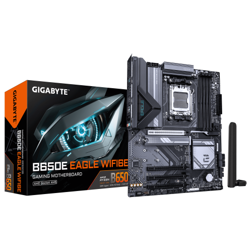 Gigabyte PLACA GIGABYTE B650E EAGLE WF6E,AMD,AM5,B650E,4DDR5,256GB,HDMI+DP,4SATA3+3M.2,GBLAN+WIFI6E+BT5.3,4USB3.2+2TYPE-C,ATX - imagen 1