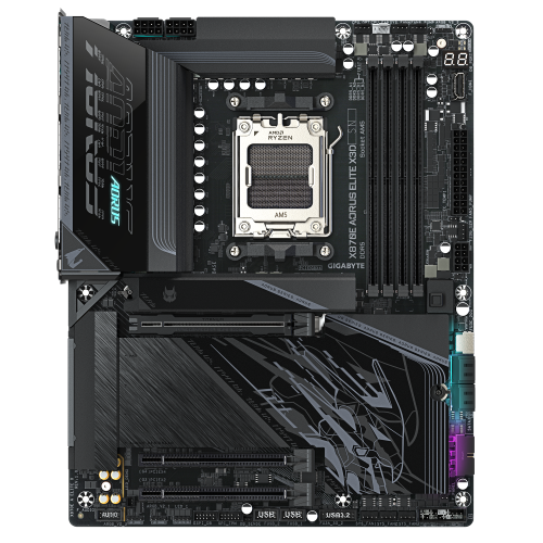 Gigabyte PLACA GIGABYTE X870 AORUS ELITE X,AMD,AM5,X870,4DDR5,256GB,1HDMI+2USB4,2SATA6+2M.2,5GBLAN+WIFI7+BT5.4,10USB3.2,ATX - imagen 2