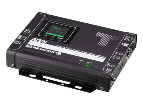 ATEN PREMIUM MODEL (CONSULTAR) TRANSMISOR HDMI TRUE 4K SOBRE IP POE CON USB PERIPHERAL SUPPORT AND IR / RS-232 / ETHERNET (WEBGUI) CONTROL AND DAISY-CHAINABLE (VE8962T-AT-G)(CP5) - imagen 1