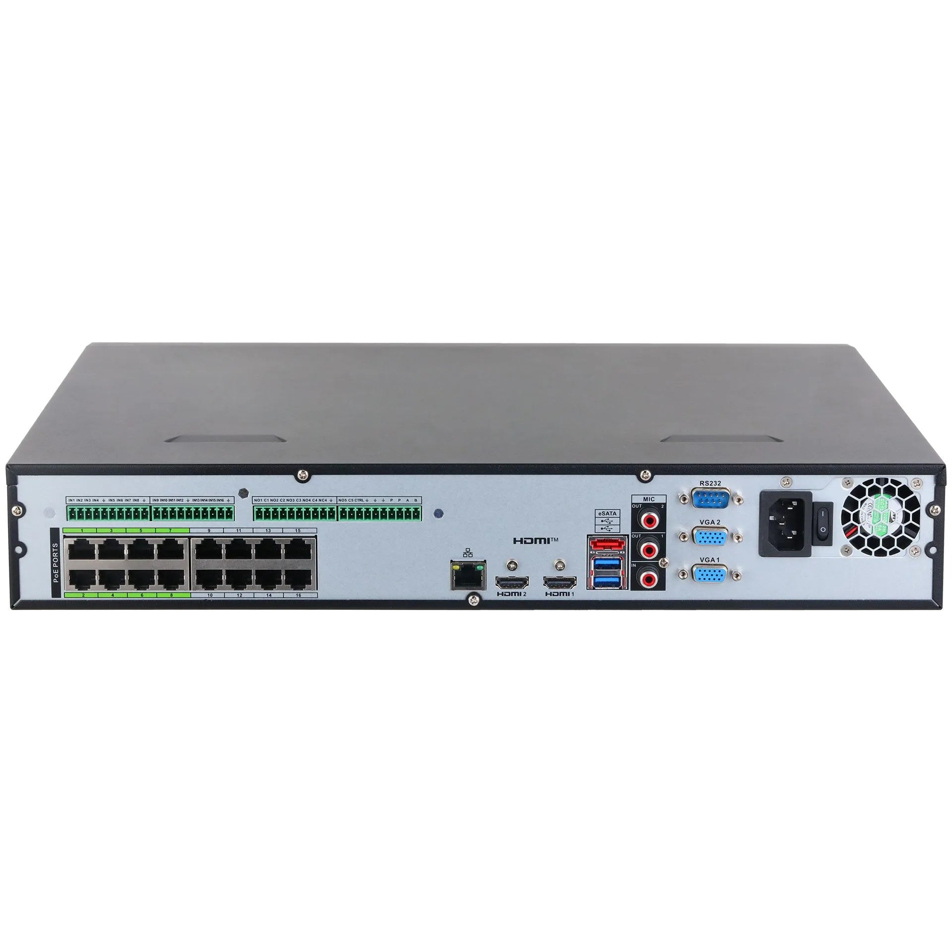 Dahua (DHI-NVR5432-16HP-EI2) DAHUA GRABADOR IP NVR WIZSENSE 1.5U 4HDD 32 CANALES 16POE 8K CON INTELIGENCIA ARTIFICIAL ACUPICK - imagen 2