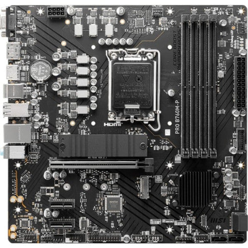 MSI PLACA MSI PRO B760M-P,INTEL,1700,B760,4DDR5,192GB,VGA+HDMI+DP,4SATA+2M.2,4USB3.2,GBLAN,MATX - imagen 2
