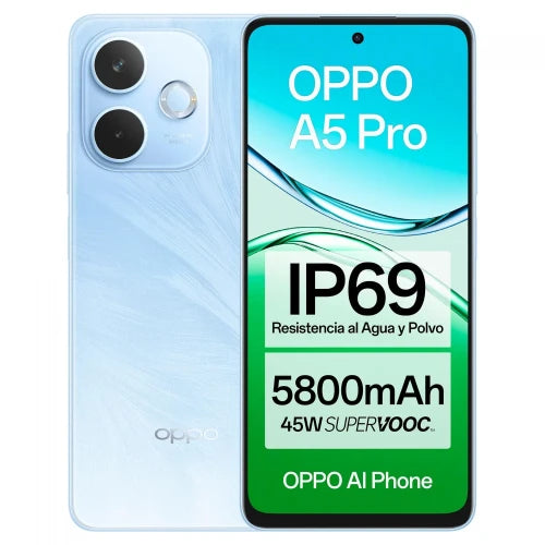 Oppo A5 PRO 8+256 BLUE + FUNDA - imagen 1