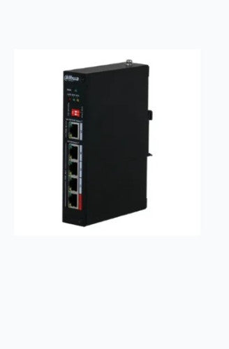 Dahua (DH-PFT1500) DAHUA EXTENSOR POE DE 5 PUERTOS, 4 PUERTOS DE SALIDA Y 1 PUERTO DE ENTRADA, TRANSMISION 250M