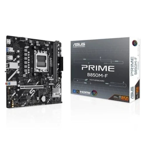 Asus PLACA ASUS PRIME B850M-F,AMD,AM5,B850,2DDR5,128GB,1HDMI,4SATA3+2M.2,GBLAN,5USB3.2,MATX - imagen 1