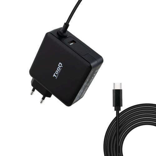 TOOQ CARGADOR PORTÁTIL USB-C PD3.0 90W, NEGRO - imagen 1