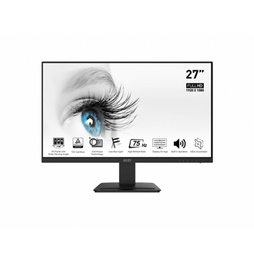 MSI MONITOR PRO MP273 E14A. 27" IPS FLAT. 1920x1080 . 144HZ. NEGRO - imagen 1