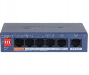Dahua (DH-CS4006-4GT-60-V2) DAHUA SWITCH 6 PUERTOS CLOUD MANAGED GIGABIT, 4 PUERTOS POE, 60W, HI-POE, L2 - imagen 1