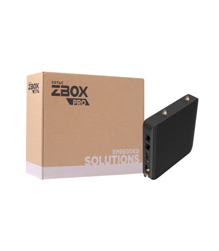 Zotac BAREBONE ZOTAC ZBOX PRO JETSON ORIN NANO SYSTEM, 8GB LPDDR5, M.2 NVME 256GB, AX210 WIFI, HDMI, GBE, POE PSE, USB3 X2, RS232C/RS485/CAN, CR2450HR BATT, US/EU/AU