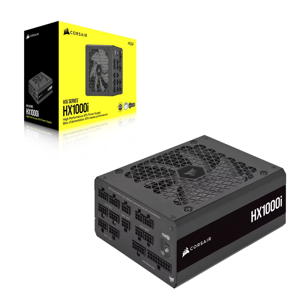 Corsair FUENTE ALIMENT. CORSAIR HX1000I 1000 WATT 80+ PLATINUM PCI E5 ATX 3.0 CP-9020259-EU - imagen 2